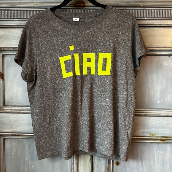 Clare V CIAO Black Tee Shirt Size L - Picture 4 of 8
